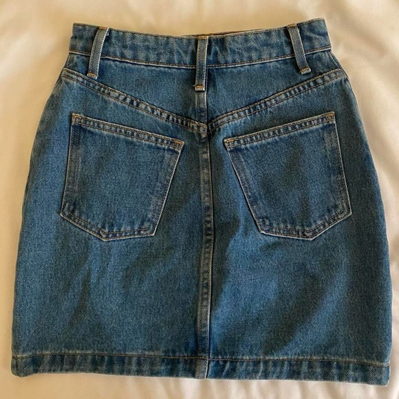 Los Angeles Apparel denim skirt - Picture 2 of 4